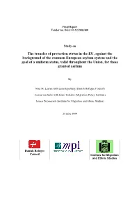 The Transfer of Protection Status in the EU, Against