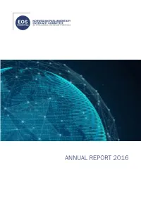ANNUAL REPORT 2016 Photo: Forsvaret to the Storting