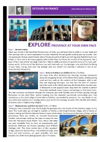 Detailed Itinerary