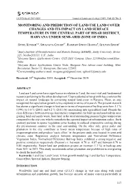 Monitoring and Prediction of Land Use Land Cover