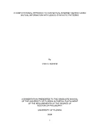 University of Florida Thesis Or Dissertation Formatting Template