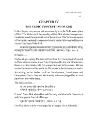 Vedic Conception of God