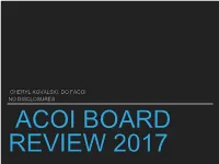 Acoi Board Review 2017 Text