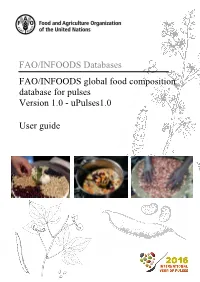 FAO/INFOODS Global Food Composition Database for Pulses