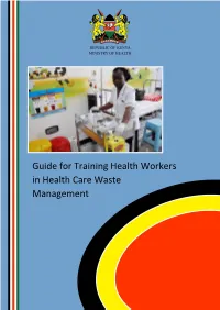 Guide for Training Health Workers in Health Care Waste Management