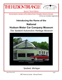 THE HUDSON TRIANGLE Special Meet Edition