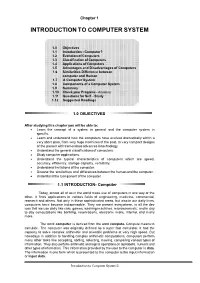 Introduction to Computer System