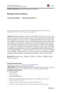 Rotating Stars in Relativity
