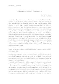 New Measures for Border Enforcement (7) January 13, 2021