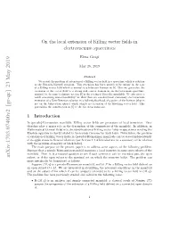 On the Local Extension of Killing Vector Fields in Electrovacuum Spacetimes
