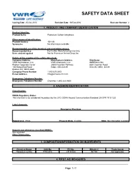 Safety Data Sheet