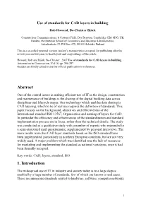 Use of Standards for CAD Layers in Building