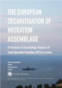 A Practices of Assemblage Analysis of Joint Operation Poseidon 2018 in Lesvos