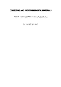 Collecting and Preserving Digital Materials
