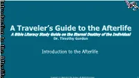Introduction to the Afterlife