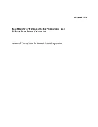 Test Results for Bitraser Version 3.0 Final with MP Edits Updated