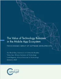 The Value of Technology Releases in the Mobile App Ecosystem