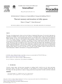 Thermal Memory and Transition in Lobby Spaces
