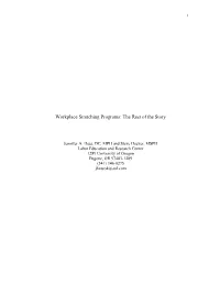 Workplace Stretching Programs: the Rest of the Story
