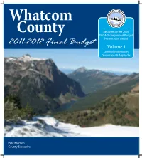 2011-2012 Final Budget Volume 1 General Information, Summaries & Appendix
