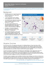 Background Situation Overview