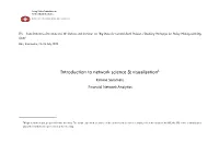 Introduction to Network Science & Visualisation