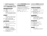 LINUX Command Line Reference for Bioinformatics