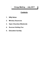 MAILING CONTENTS PAGE.Pub