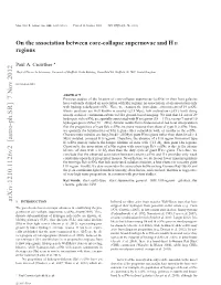 On the Association Between Core-Collapse Supernovae and Hii