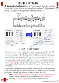 The Generalised Hexachord Theorem