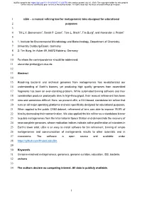 Ubin – a Manual Refining Tool for Metagenomic Bins Designed for Educational 2 Purposes 3 4 Till L.V