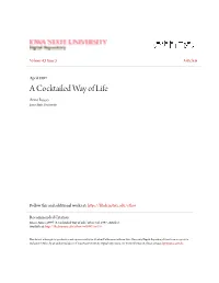 A Cocktailed Way of Life Anne Rosso Iowa State University
