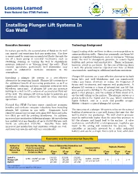 Installing Plunger Lift Systems in Gas Wells (Pdf)