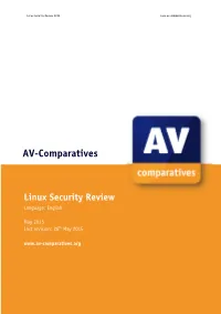Linux Security Review 2015