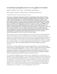 Local Probing of Propagating Acoustic Waves in a Gigahertz Echo Chamber