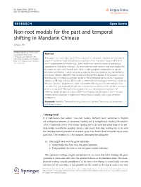 Non-Root Modals for the Past and Temporal Shifting in Mandarin Chinese Zhiguo Xie