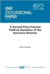 Political Dynamics of the Eurozone Reforms