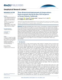 Three-Dimensional Displacements of a Large Volcano Flank Movement