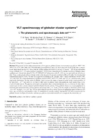 VLT Spectroscopy of Globular Cluster Systems?