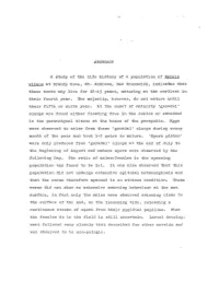 ABSTRACT a Study of the Life History of a Population of Nereis Virensat