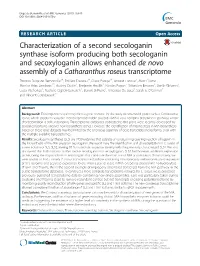 Characterization of a Second Secologanin Synthase Isoform