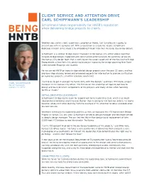 Client Service and Attention Drive Carl Schipfmann's