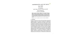 COINTEGRATION and UNIT ROOTS Juan J