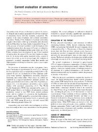 Current Evaluation of Amenorrhea