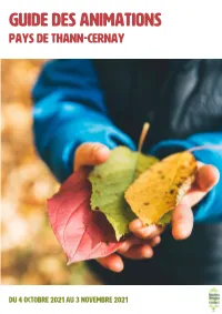 Guide Des Animations Pays De Thann-Cernay