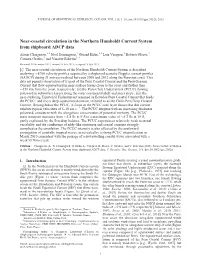 Nearcoastal Circulation in the Northern Humboldt Current System From