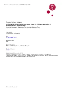 ﻿Pseudechiniscus in Japan: Re-Description of Pseudechiniscus Asper