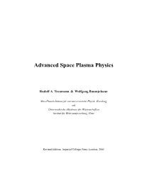 Advanced Space Plasma Physics