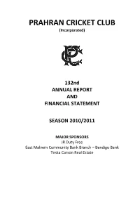 Annual Report and Financial Statement