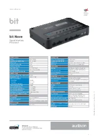 Bit Nove Signal Interface Processor